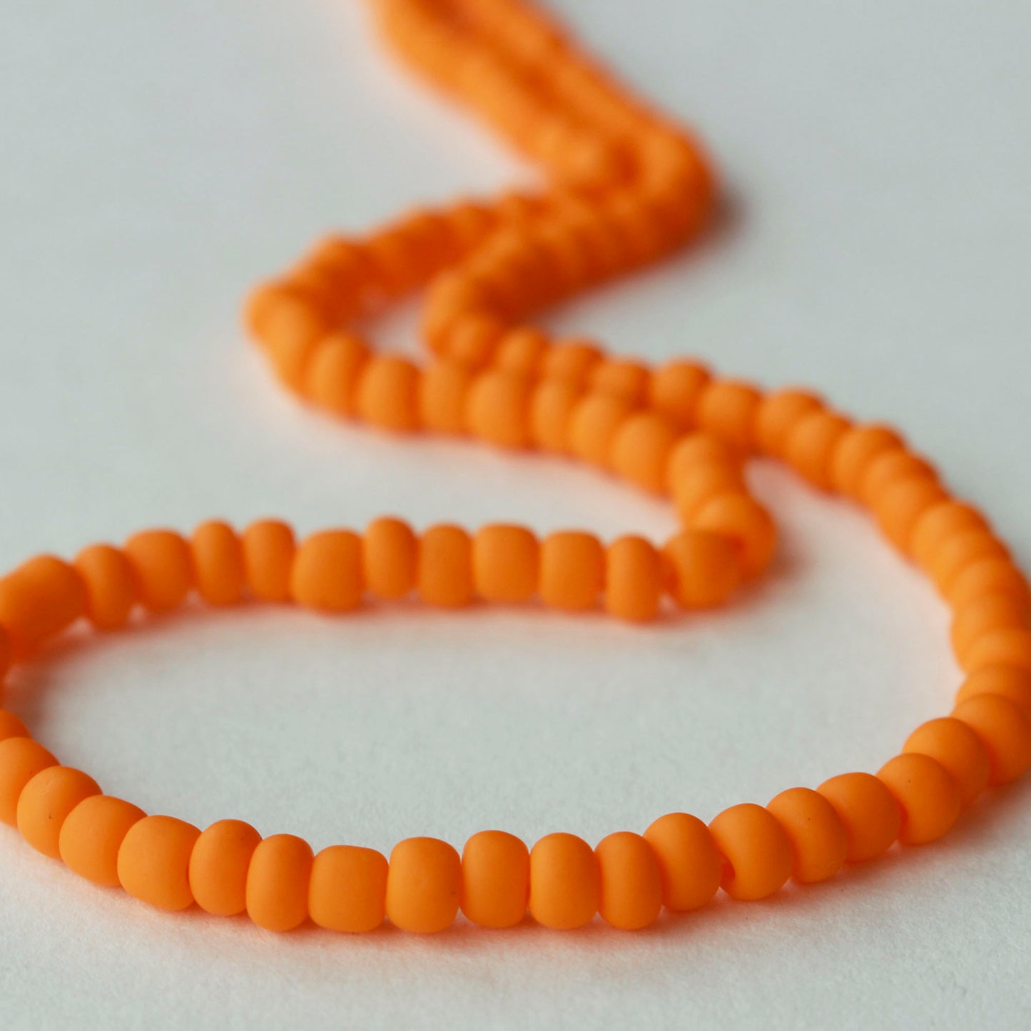 Load image into Gallery viewer, Size 6 Seed Beads - Matte Hyacinth Orange - Choose Amount
