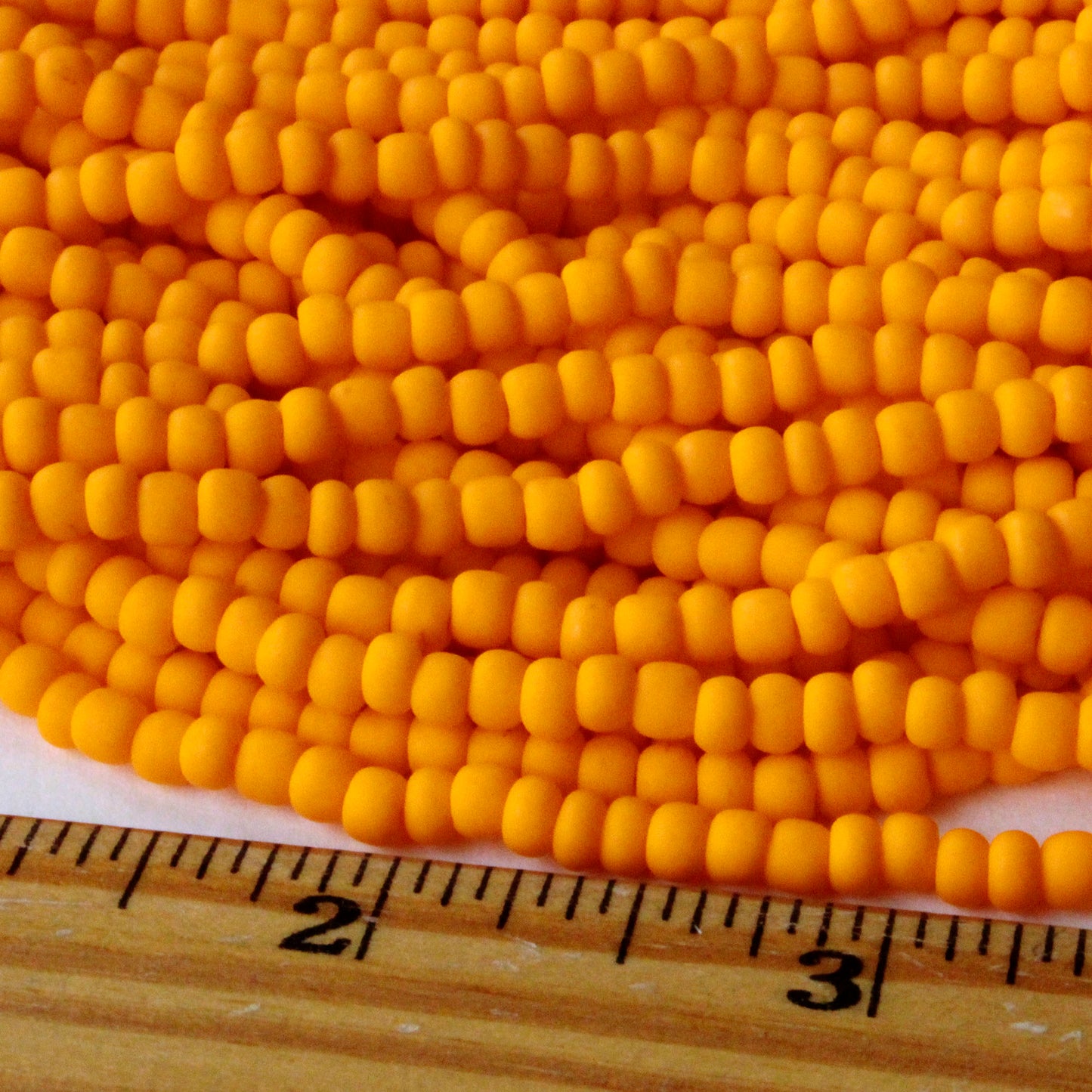 Load image into Gallery viewer, Size 6 Seed Beads - Matte Hyacinth Orange - Choose Amount
