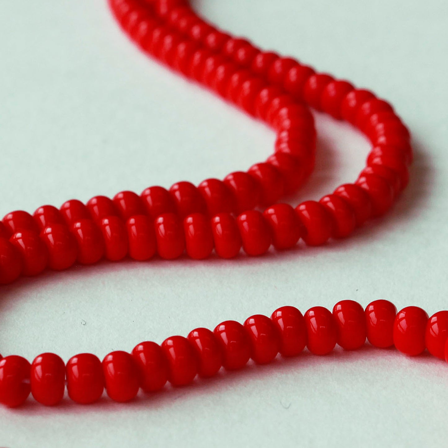 Load image into Gallery viewer, Size 6 Seed Beads - Opaque Red - Choose Amount
